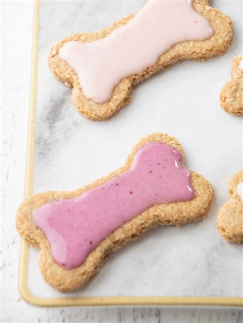 Easy Peanut Butter Dog Cookies Recipe - Spoiled Hounds