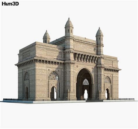 Gateway of India 3D model - Architecture on Hum3D