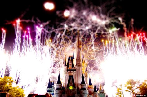 Fireworks over Magic Kingdom by wmandra on DeviantArt