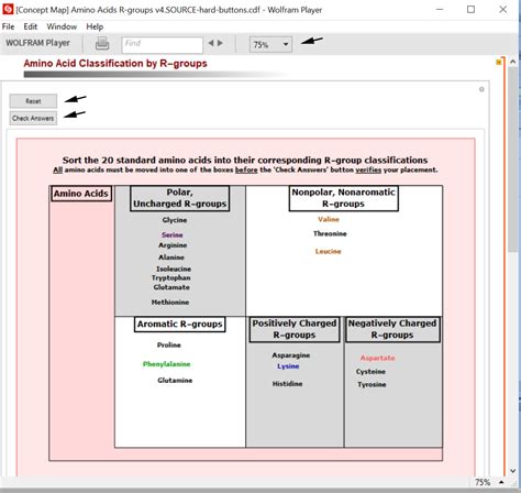 Amino Acid R-Group Chemistry Concept Map (more challenging)