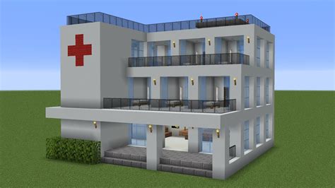 Minecraft - How to build a Hospital - YouTube