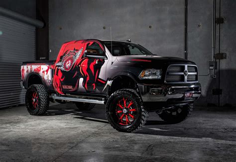 Lifted Wrapped Dodge Ram - Off Road Wheels