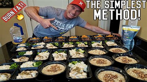 How To Meal Prep For The Entire Week | Bodybuilding Shredding Diet Meal ...