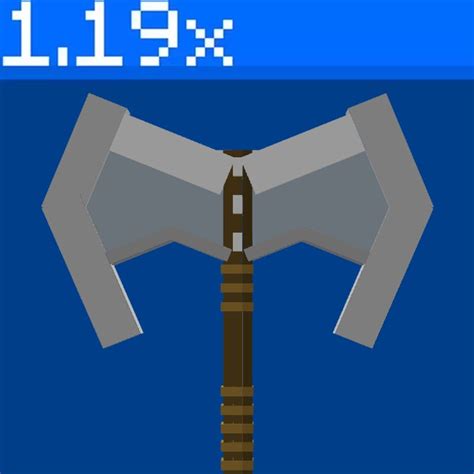 Battle Axe (Custom 3D Weapon) [Texture Pack] 1.20.2/1.20.1/1.20/1.19.2 ...