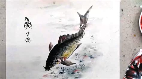 Learn to paint fish | Traditional Chinese painting - YouTube