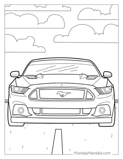 Ford Mustang Car Coloring Pages