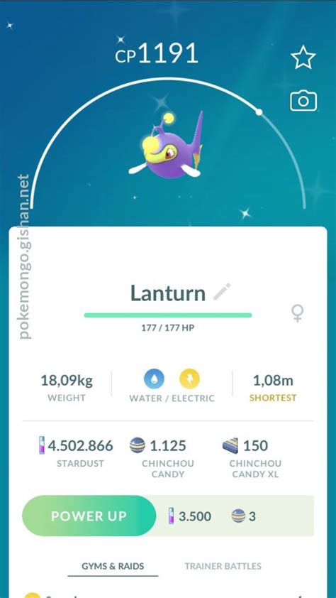 Shiny Lanturn - Pokemon Go