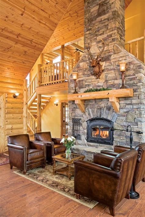 Modern log cabin interior - youngryte