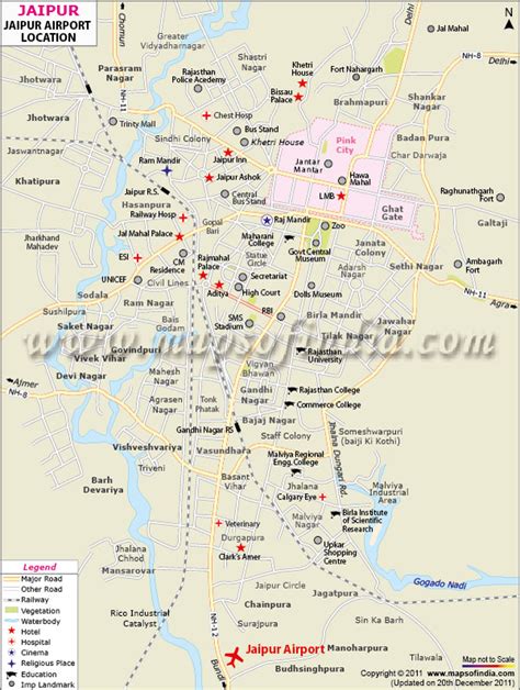 Jaipur Airport Map, Jaipur International Airport