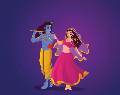 Radha Krishna Vector Art, Icons, and Graphics for Free Download