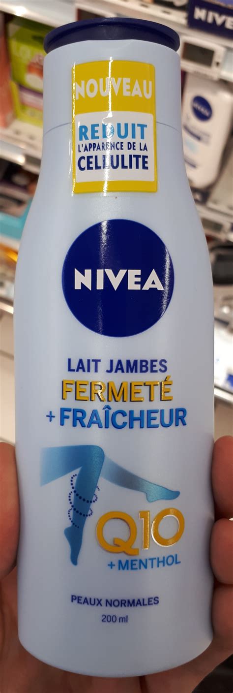 Nivea Lait Jambe Fermeté + Fraîcheur Q10 + Menthol / Legs Lotions ...