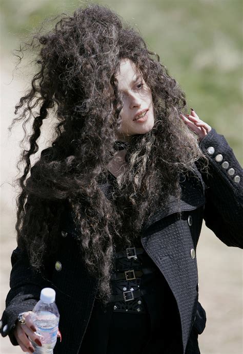 Hermione being Bellatrix - on the set - Bellatrix and Hermione Photo ...