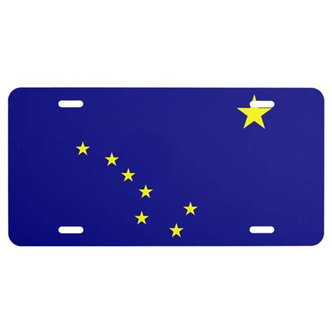 Flag of Alaska License Plate | Zazzle