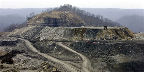 Mountaintop removal mining uses an explosive mixture of ammonium ...