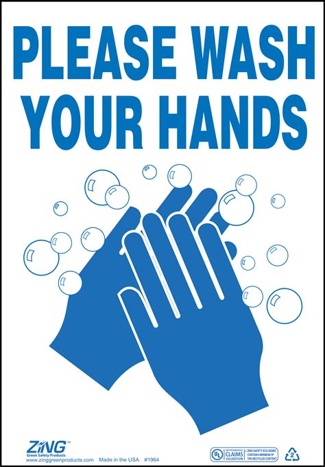 Wash Your Hands Sign Printable