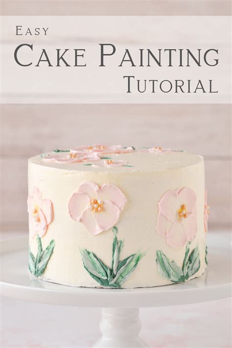 Cake Painting Tutorial | Cake painting tutorial, Painted cakes, Easy ...