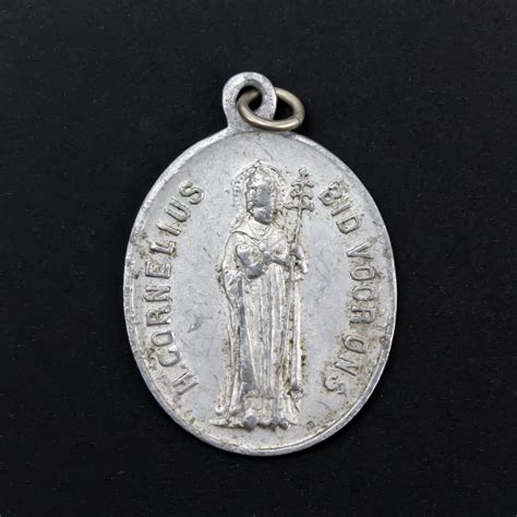 Vintage Saint Cornelius Pray For Us Dutch Religious Medal - Bid Voor O ...