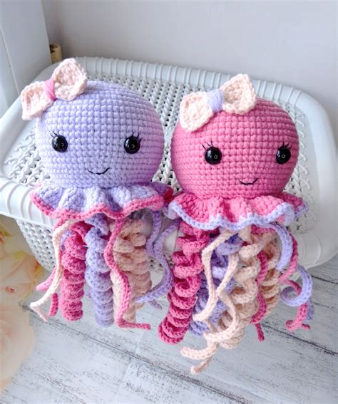 Crochet Jellyfish Pattern Amigurumi Jellyfish Pattern - Etsy