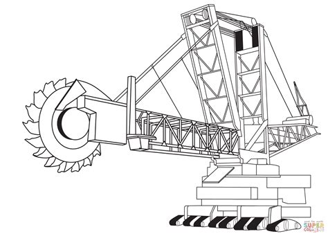 Bucket Wheel Excavator coloring page | Free Printable Coloring Pages