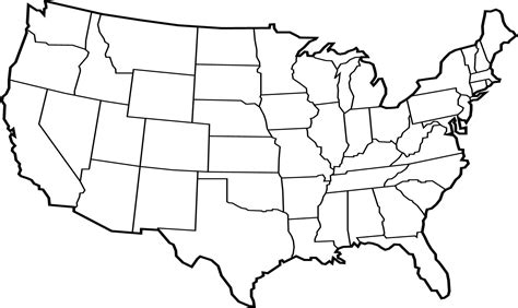 Us State Maps Outline