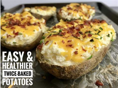 Easy, Healthier, Twice Baked Potatoes - Heather Mangieri Nutrition