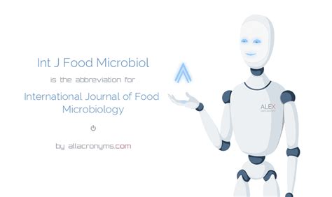 INT J FOOD MICROBIOL International Journal of Food Microbiology