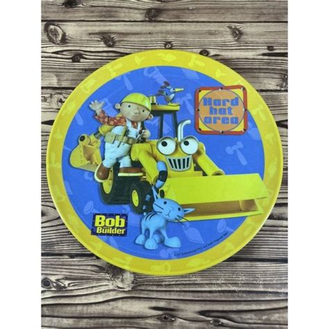 Dining | Bob The Builder Hard Hat Area Childs Melamine Plate Zac ...