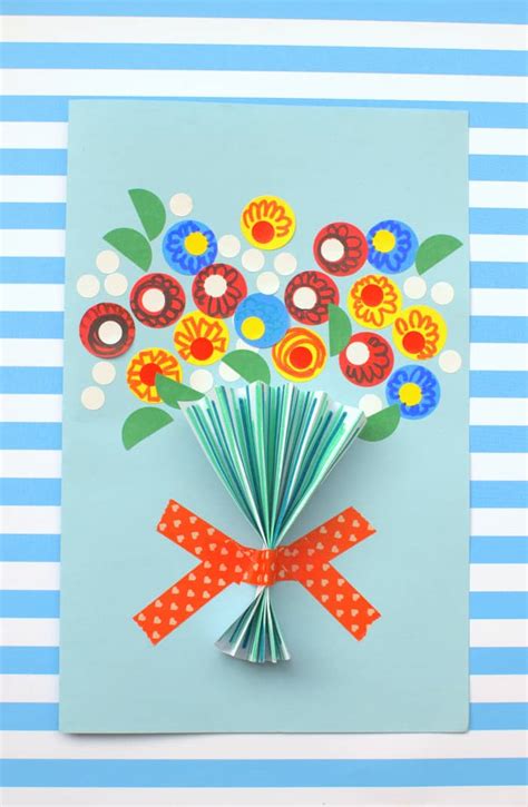 Floral Handmade Mother's Day Card (So Easy!) - DIY Candy