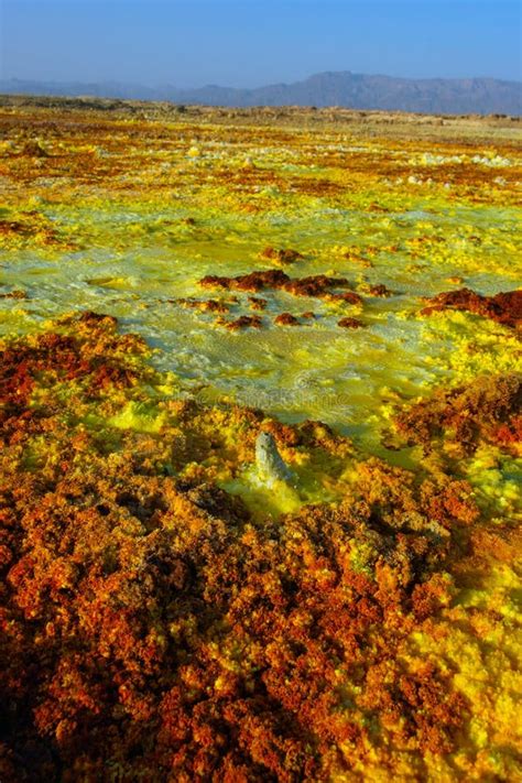 Dallol Landscape, Danakil Desert, Ethiopia Stock Image - Image of ...