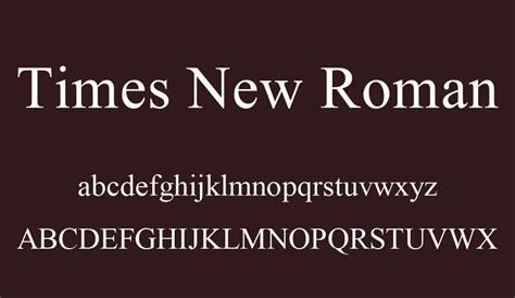 Times New Roman free font