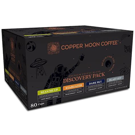 Copper Moon Coffee Discovery Pack Premium Blend Single Serve Pods 80 ...