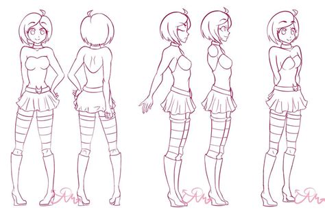 Character Turnaround by Tamurakitty on DeviantArt | Character ...