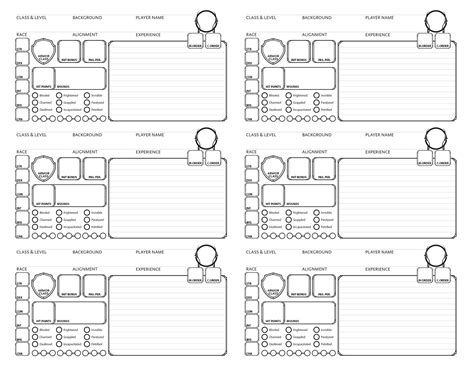 Printable Dnd Character Sheets