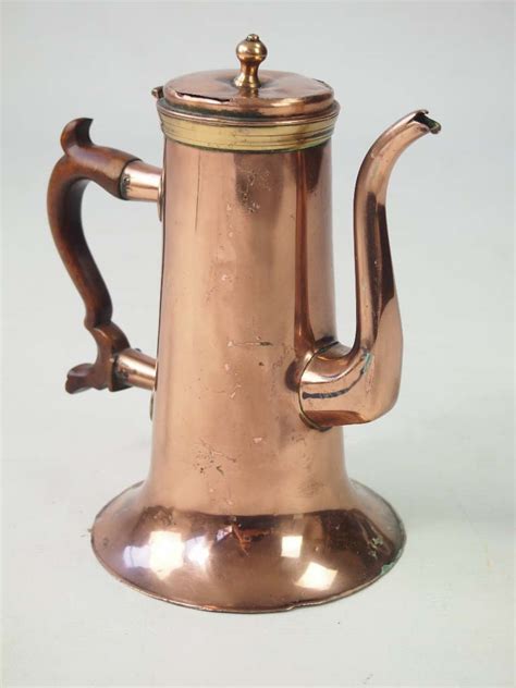 Antique Georgian Copper Coffee Pot