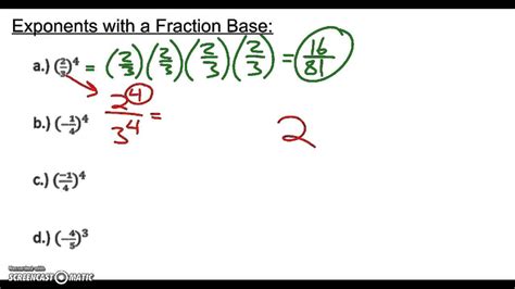 Fractional Exponents