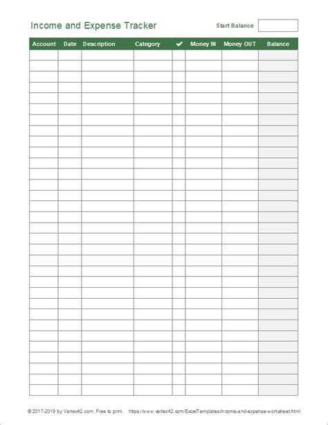 Excel template to track income and expenses - neloengine