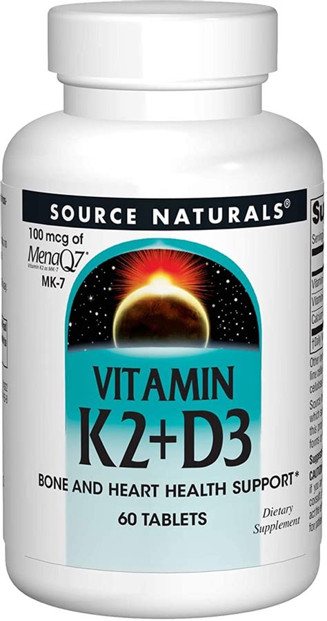 Source Naturals Vitamin K2 + D3 -- 60 Tablets - Vitacost