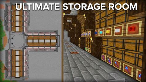 Minecraft Storage Room with Automatic Sorting System - 2 Million Item ...