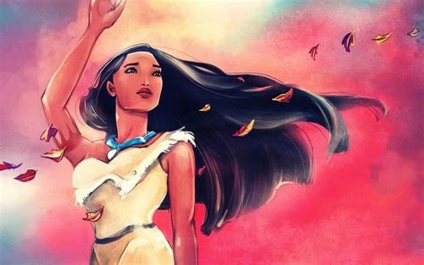 Pocahontas Disney Concept Art Paintings