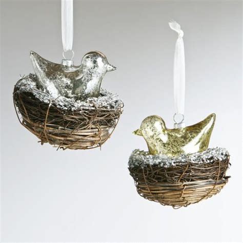 One of my favorite discoveries at WorldMarket.com: Glass Bird in Nest ...