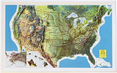 Buy USA Relief Map (Rand McNally) | Flagline