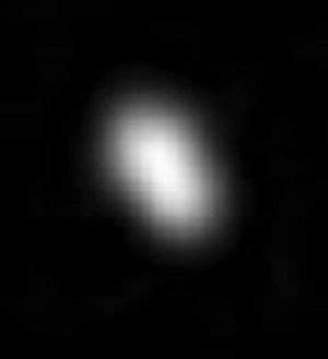 Pluto's moon, Styx, as imaged by the New Horizons spacecraft during its ...