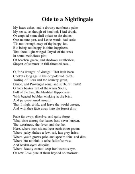 Ode to-a-nightingale