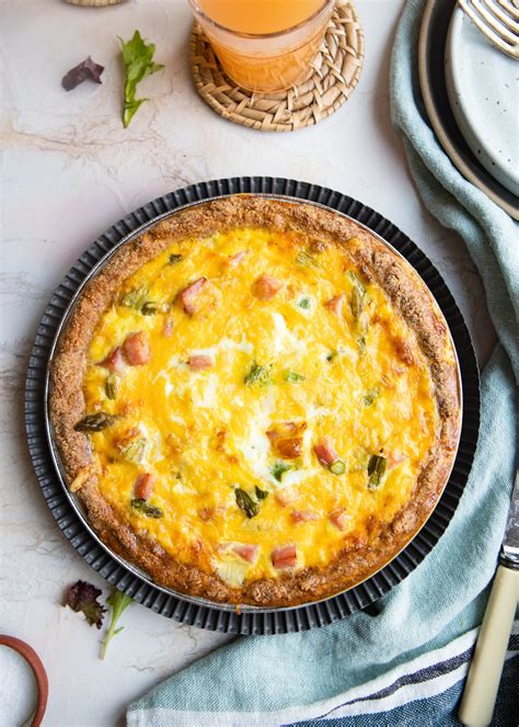 Ham and Asparagus Quiche Recipe