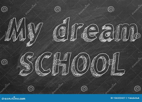 My dream school stock illustration. Illustration of draw - 156322427