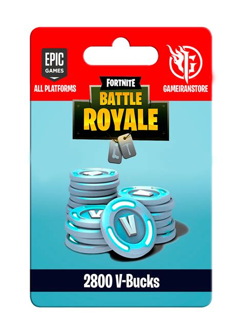 خرید 2800 ویباکس فورتنایت | 2800 V-Bucks فورتنایت - فروشگاه گیم ایران