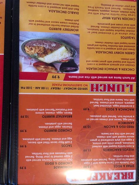 Online Menu of Los Gringos Locos, Apache Junction, AZ