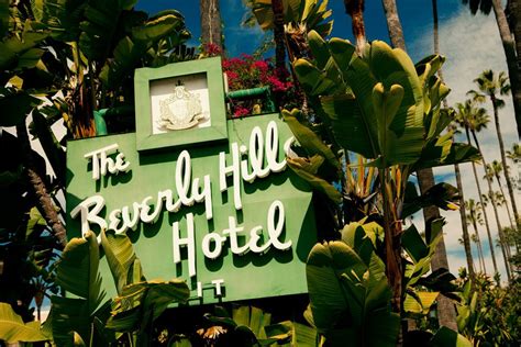 Beverly Hills Hotel Vintage Neon Sign Mid by RetroRoadsidePhoto