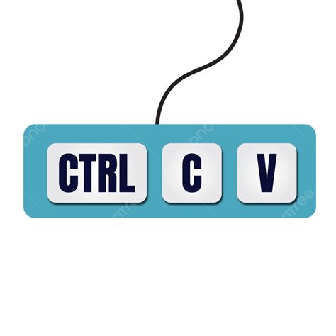 Keyboard Icons Ctrl C V Copy Paste Vector, Copy Paste Keyboard, Ctrl C ...