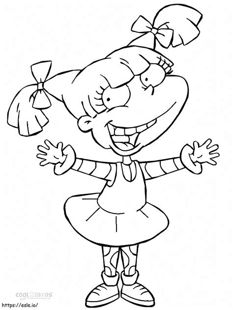 Angelica From Rugrats coloring page